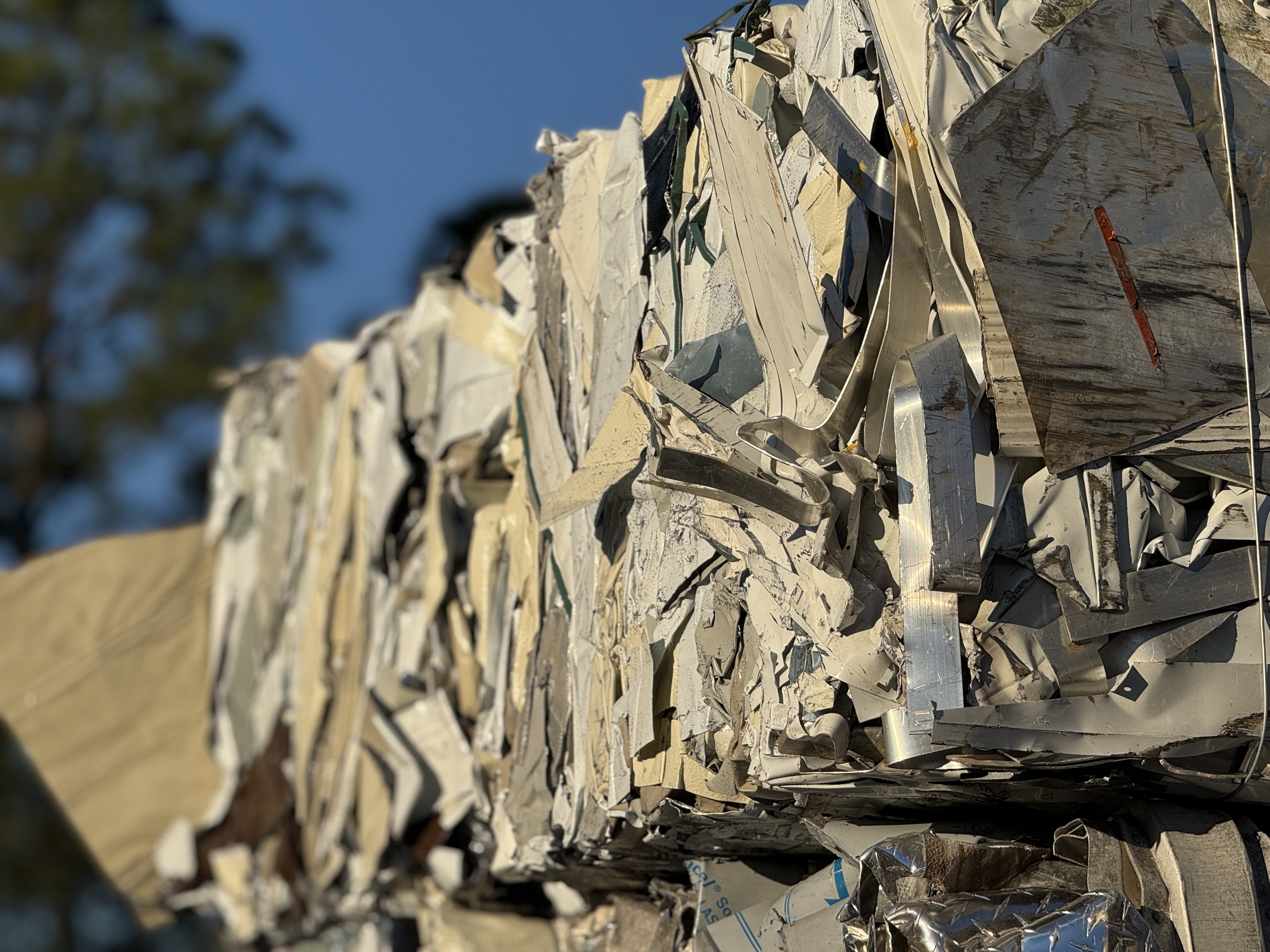 Pieces of aluminum siding