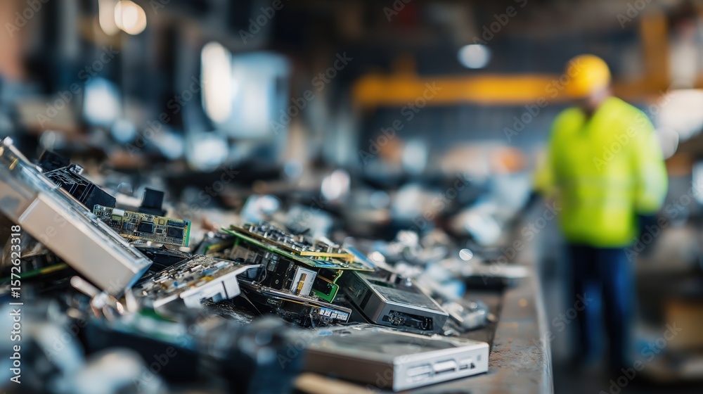 Non-ferrous sorting and weighing area at Jacksonville Metal Recycling