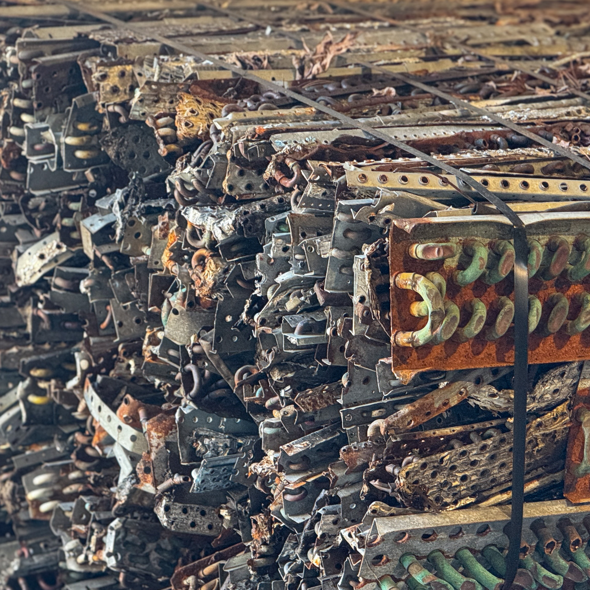 Computer towers, laptops, and electronics scrap from the public